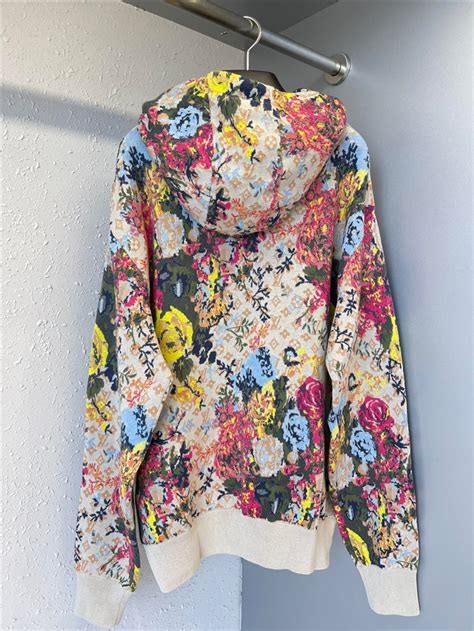 louis vuitton hoodie flowers|Louis Vuitton hoodie women.